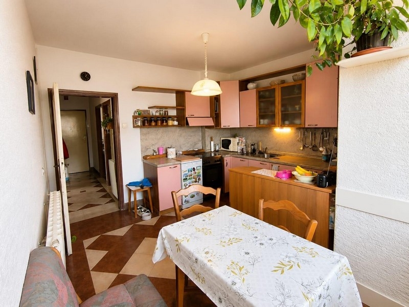 Modern kitchen in an apartment near the sea