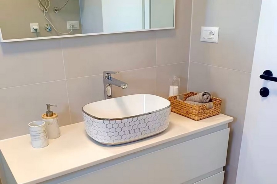 Modern bathroom with sink