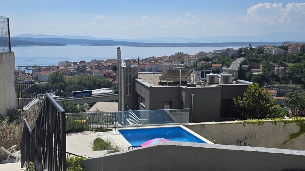 Pool with panoramic sea views