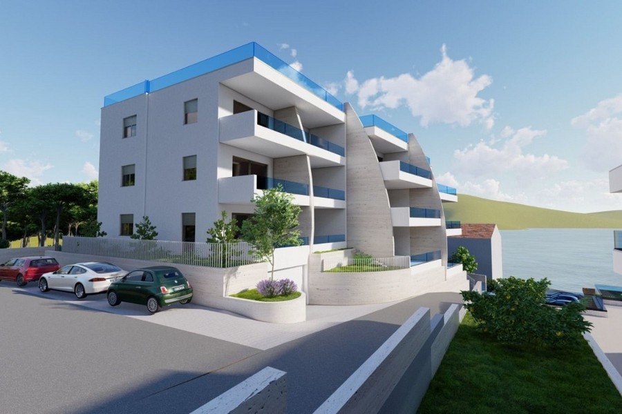 Exterior view of modern residential building in Croatia
