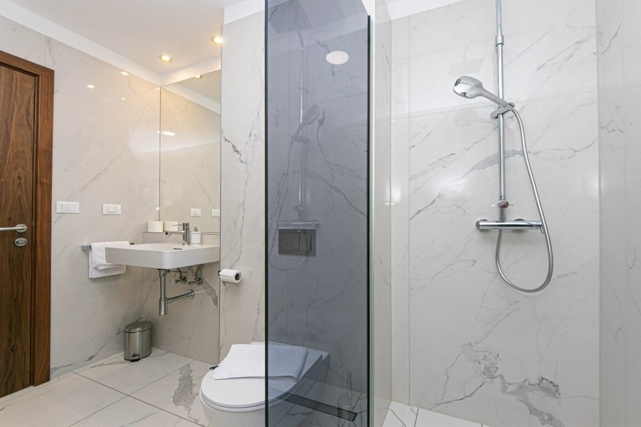 Modern bathroom with shower in Croatia
