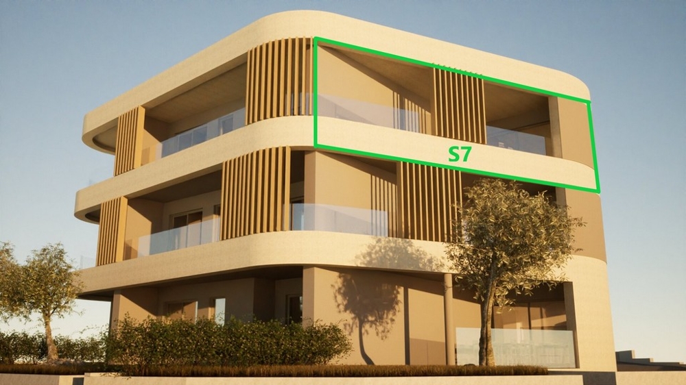 3D visualization with marking of the residential unit in the building