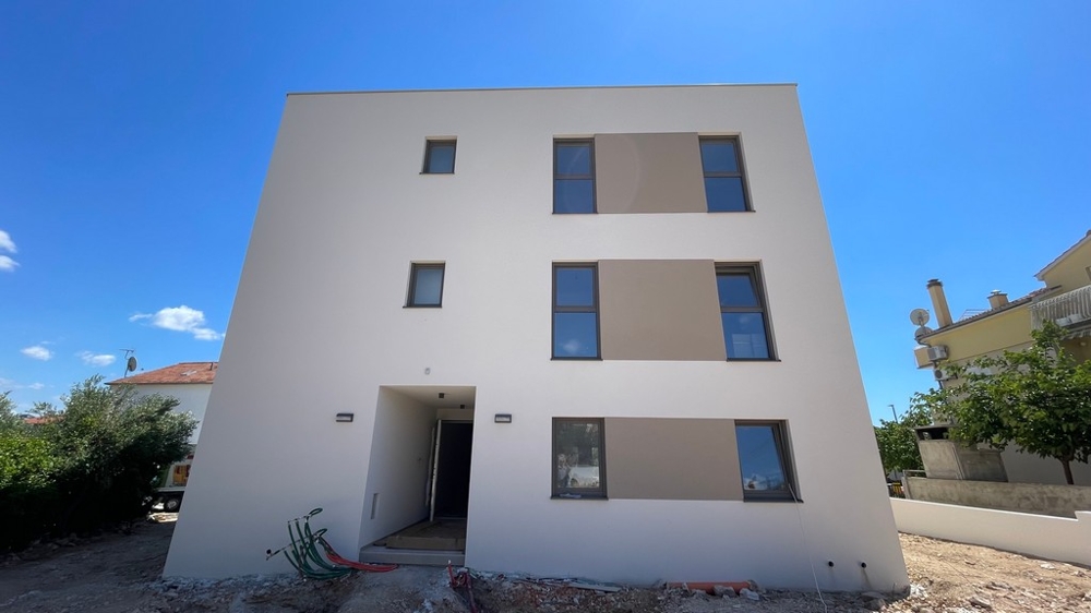 Rear view of the new building