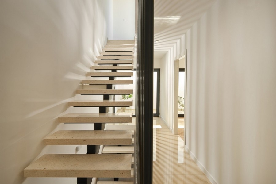 Modern indoor staircase