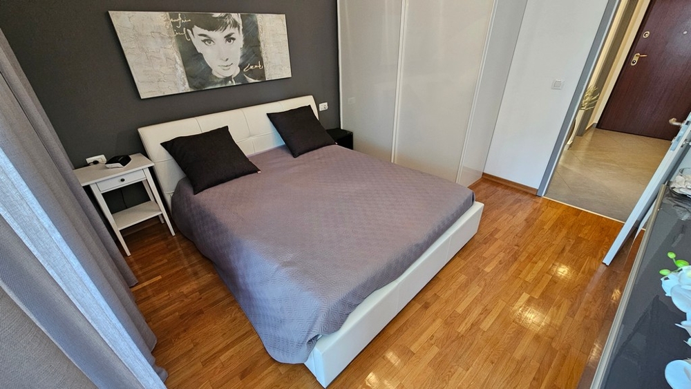 Bedroom of the sea view apartment Novigrad