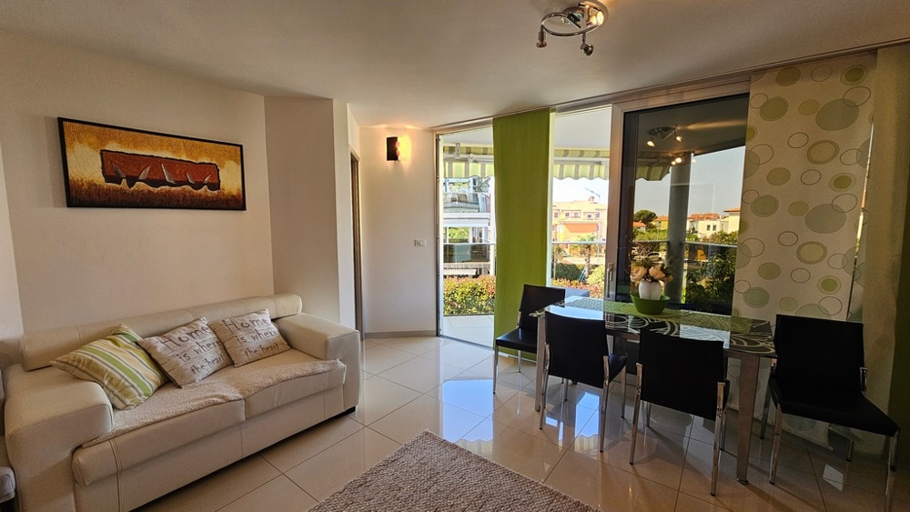 Living room with dining area
