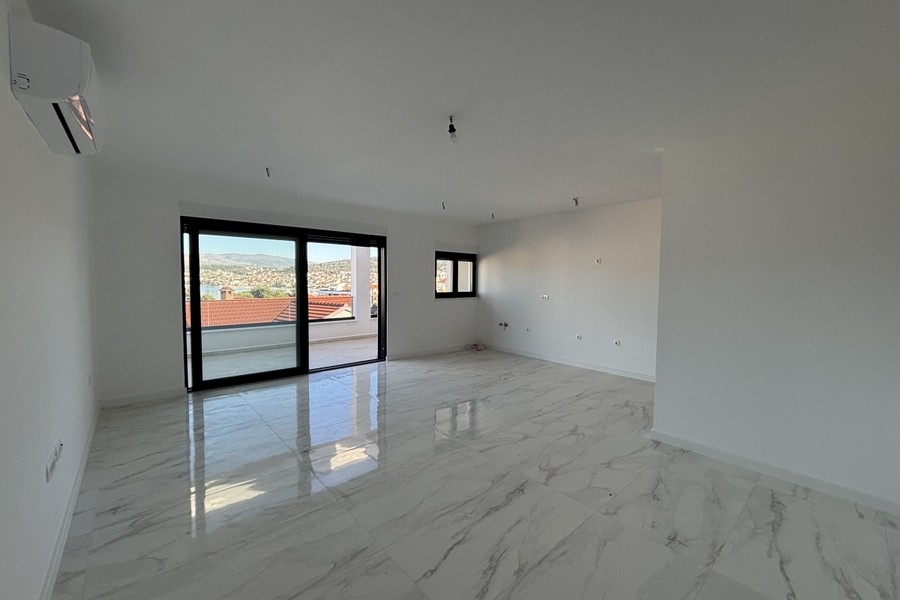 Living area with large windows
