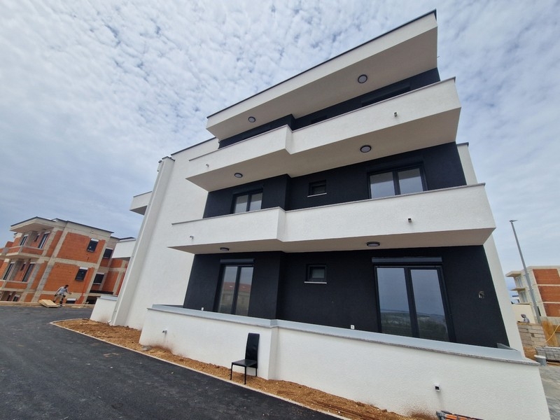 Exterior view of the new residential complex in Novalja