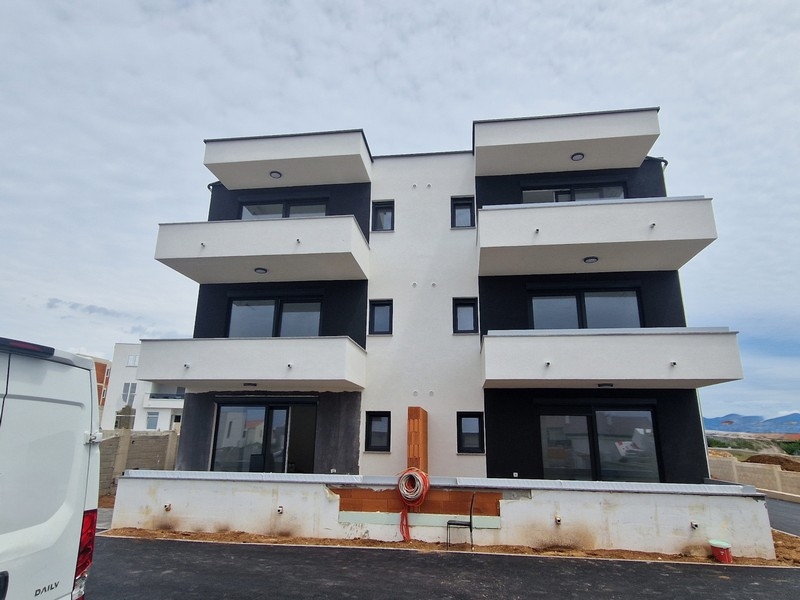 Modern new residential complex with balconies in Croatia