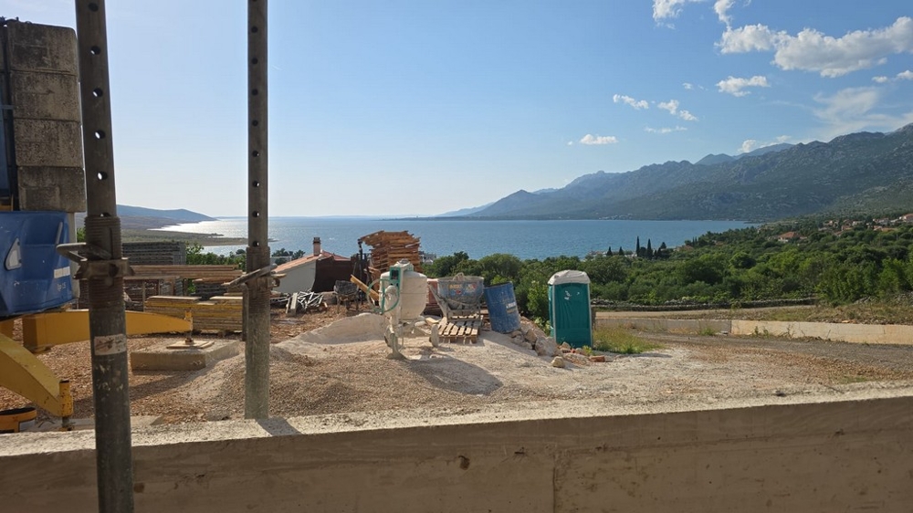View over the Adriatic to the Velebit mountains