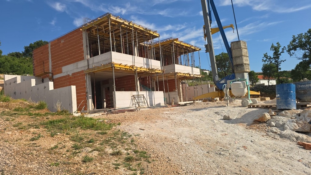 Shell of the apartment house in Croatia