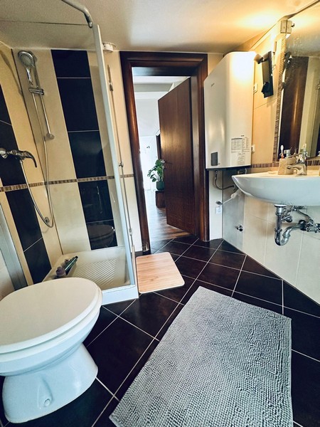 Bathroom with shower and toilet
