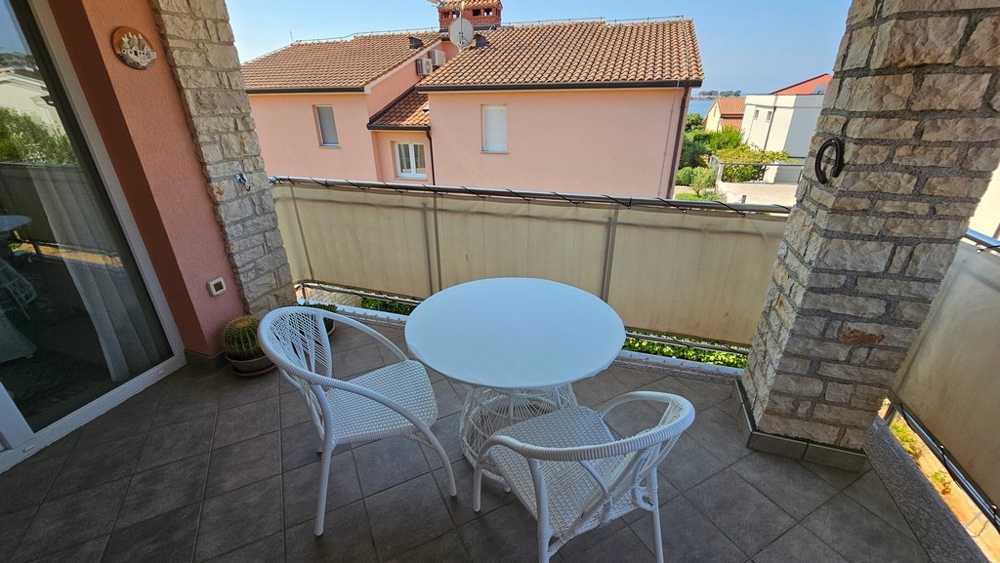 Terrace with seating area and view