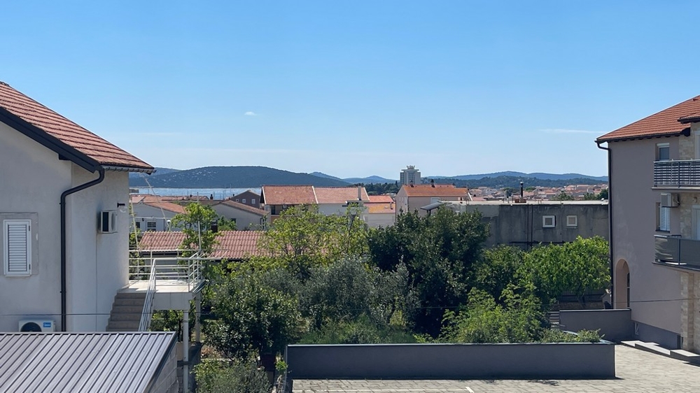 Sea view over the roofs of Vodice