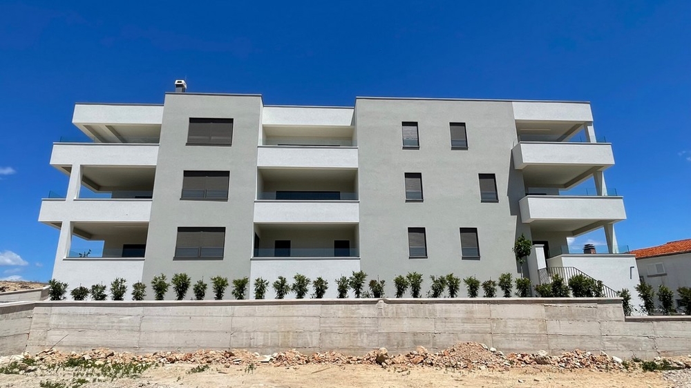 Exterior view of the new apartment building in Vodice