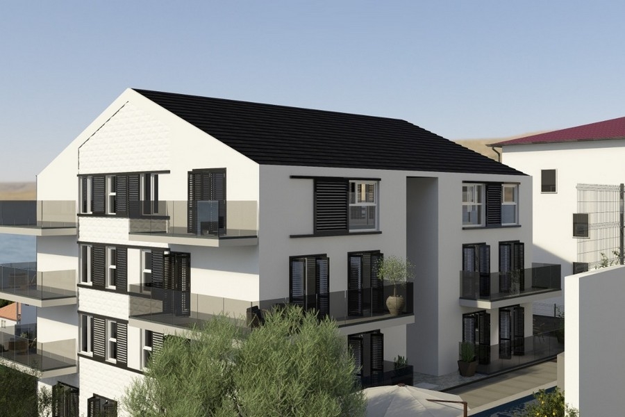 Exterior view of the new building near the sea