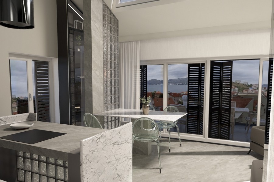 Living area overlooking the sea