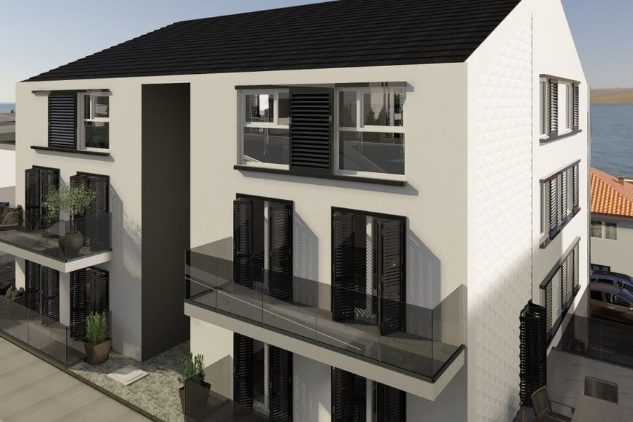 Exterior view of the new building with inner courtyard