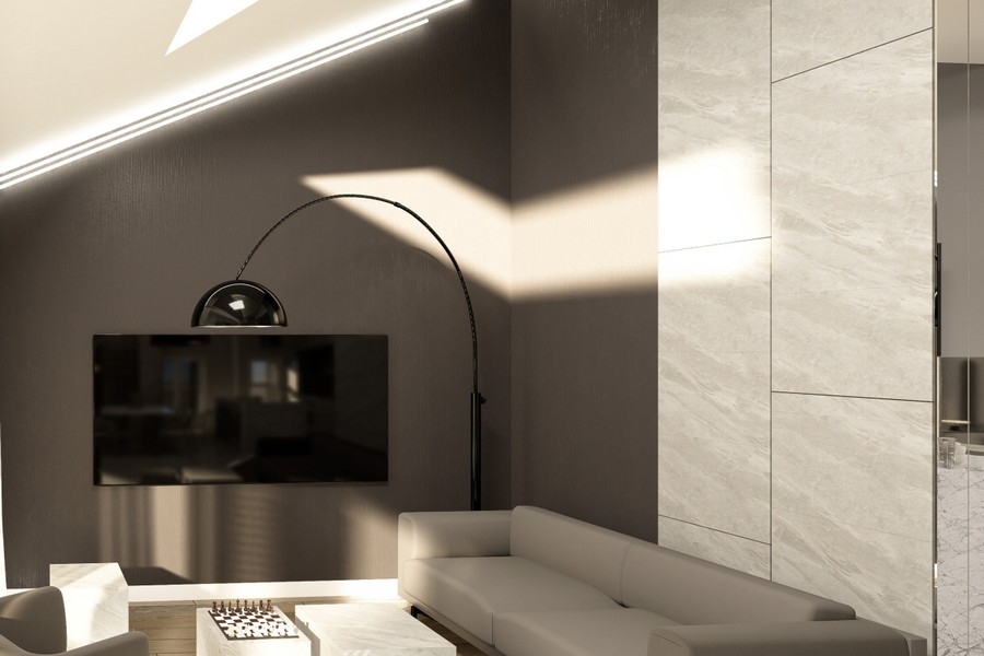 Living room with comfortable seating area