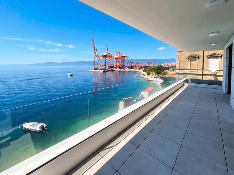 Terrace overlooking the Kvarner Bay in Rijeka