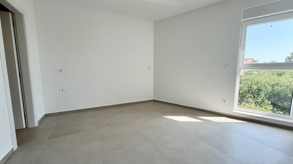 Bedroom with two windows