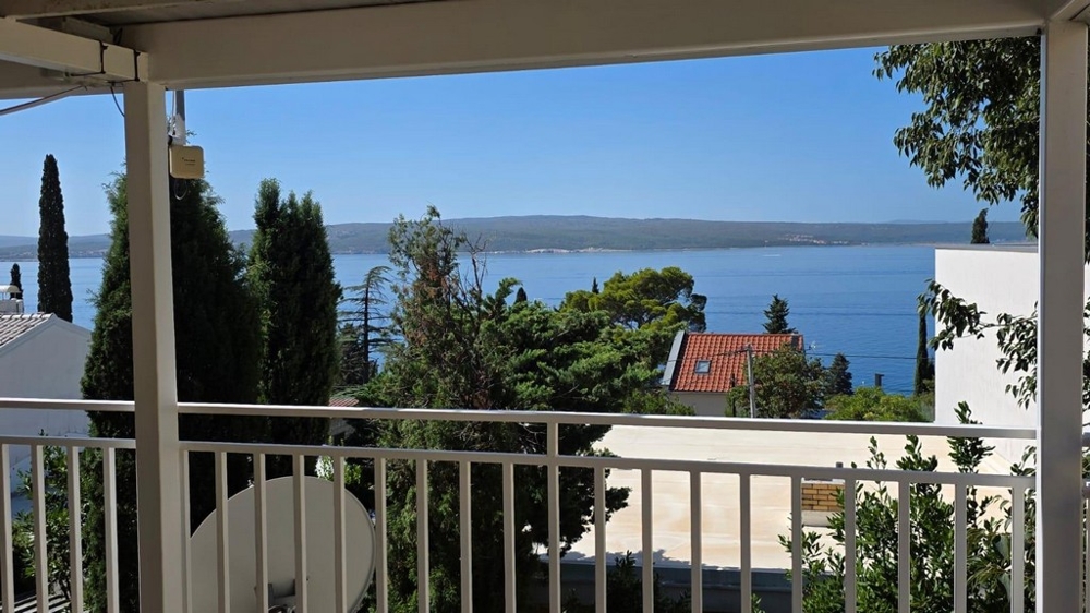 View of the sea from the balcony
