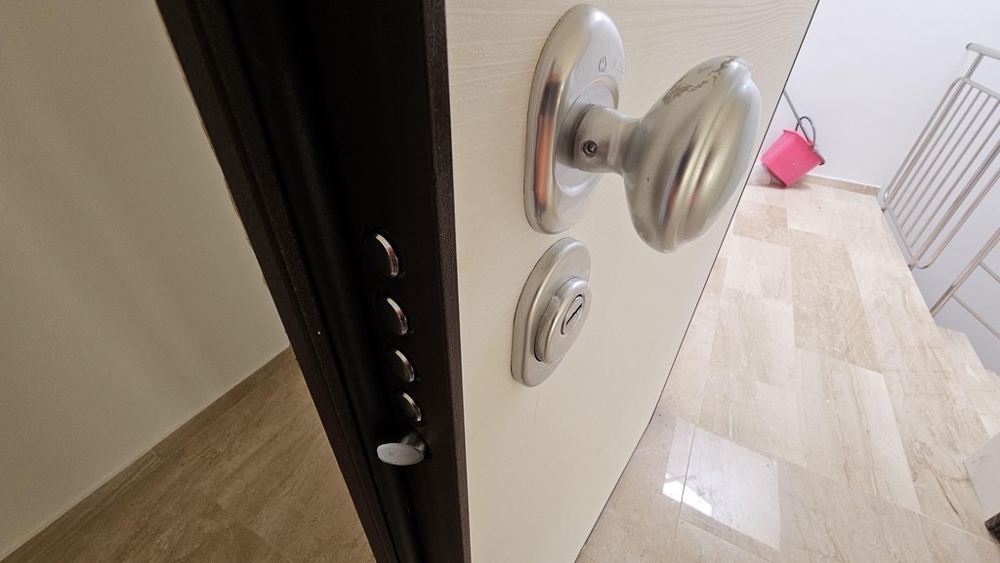 Security entrance door of the apartment