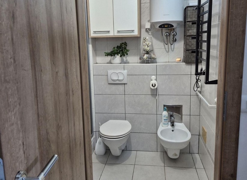 Bathroom with toilet and bidet