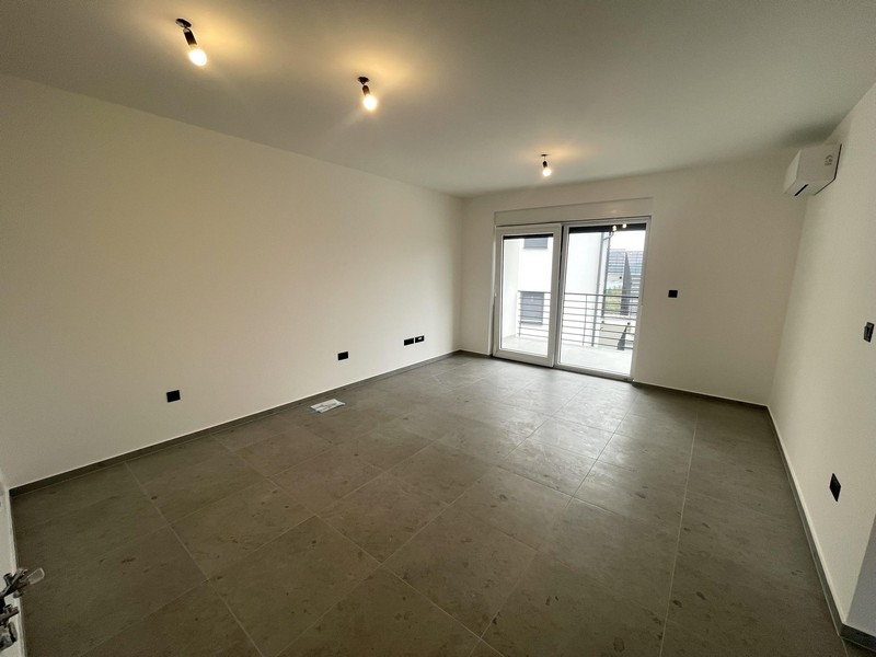 Bright living area with tiled floors