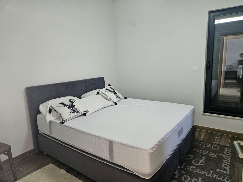 Bedroom with double bed and private bathroom