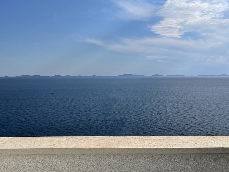 Sea view from the terrace of the apartment in Murter, Croatia