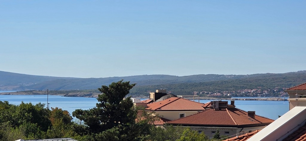 Panoramic sea views from apartment A4103 in Crikvenica