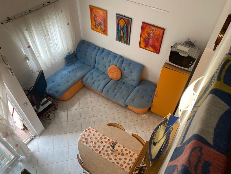 Living room with couch and table