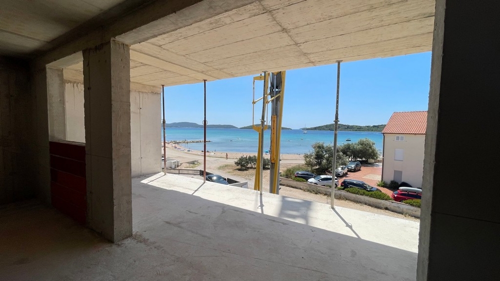 View from the shell of the apartment to the beach and sea