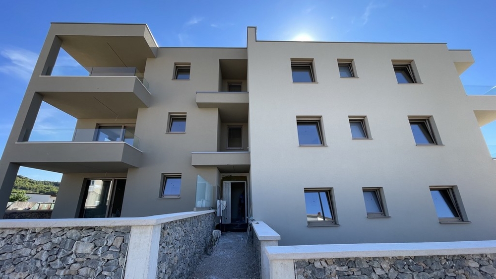 Street view of the new building in Tribunj
