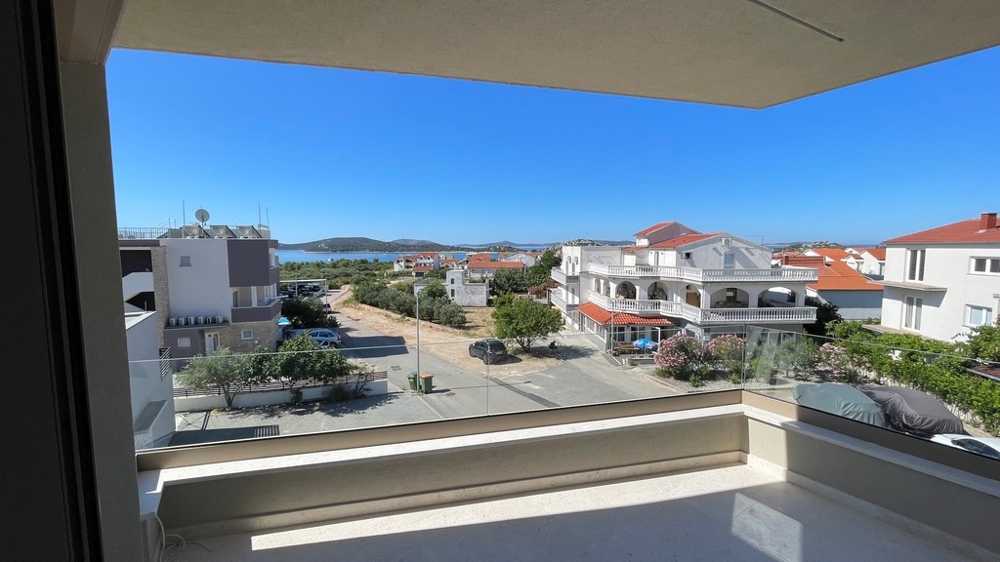 View over Tribunj to the sea and the offshore islands - A4109