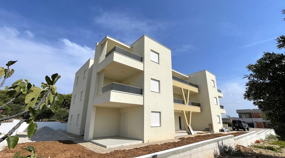 New building with apartments in Vodice, exterior view