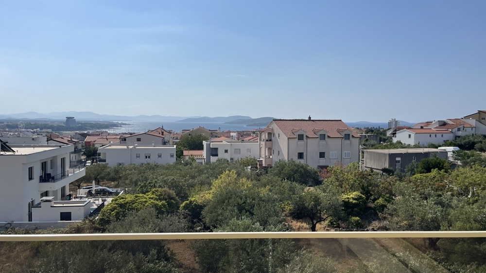 Terrace with sea view, apartment in Vodice