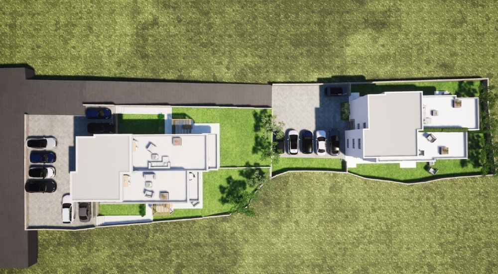 Aerial view of residential complex in Tribunj