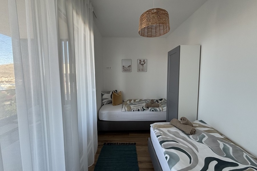 Second bedroom of the penthouse in Trogir on Ciovo
