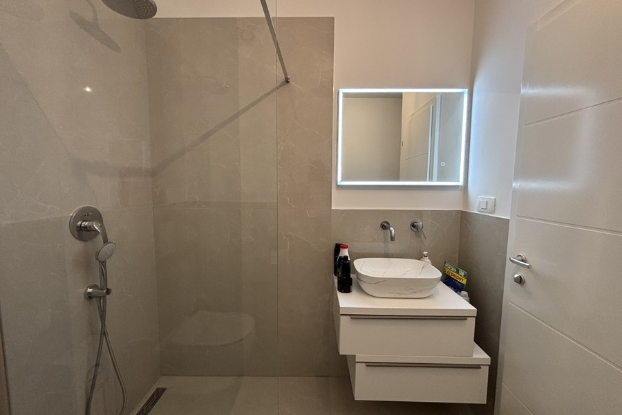 Bathroom of the penthouse on the island of Ciovo