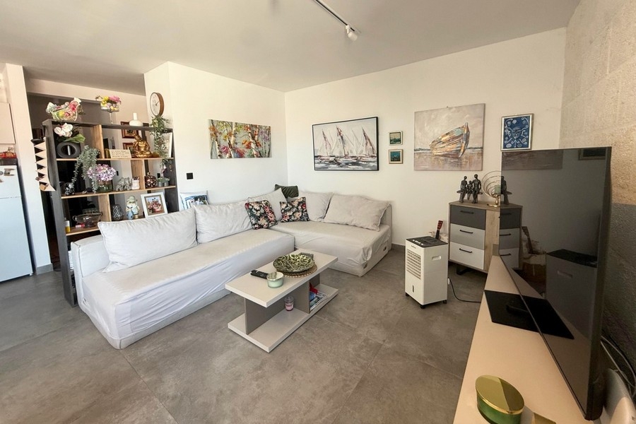 Living room with large corner sofa