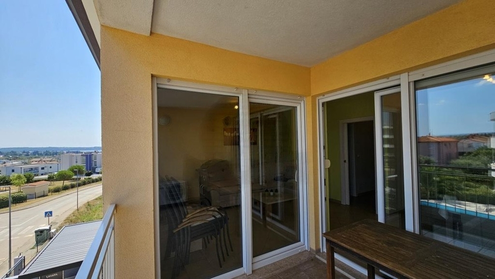 Balcony of the apartment with a view over Novigrad