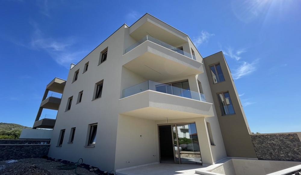 Exterior view of the new residential building
