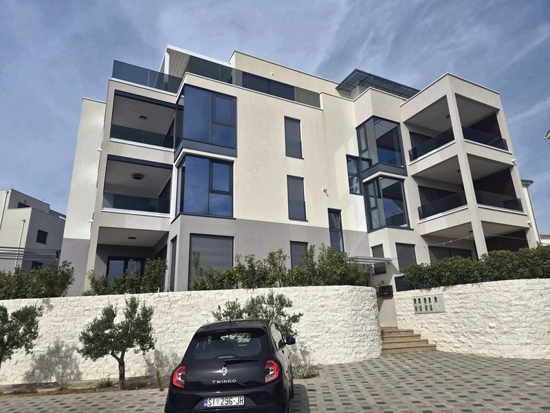 Exterior view of modern residential building