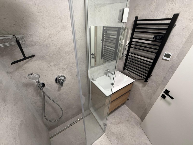 Bathroom with walk-in shower