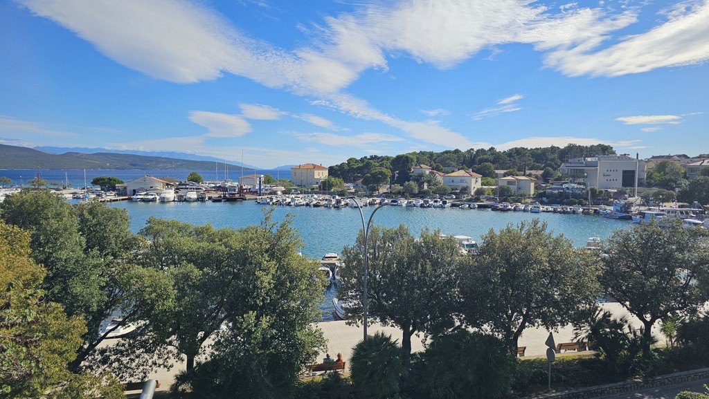 Apartment on the first line to the sea in Krk, Krk Island