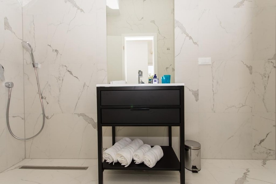 Bathroom with walk-in shower