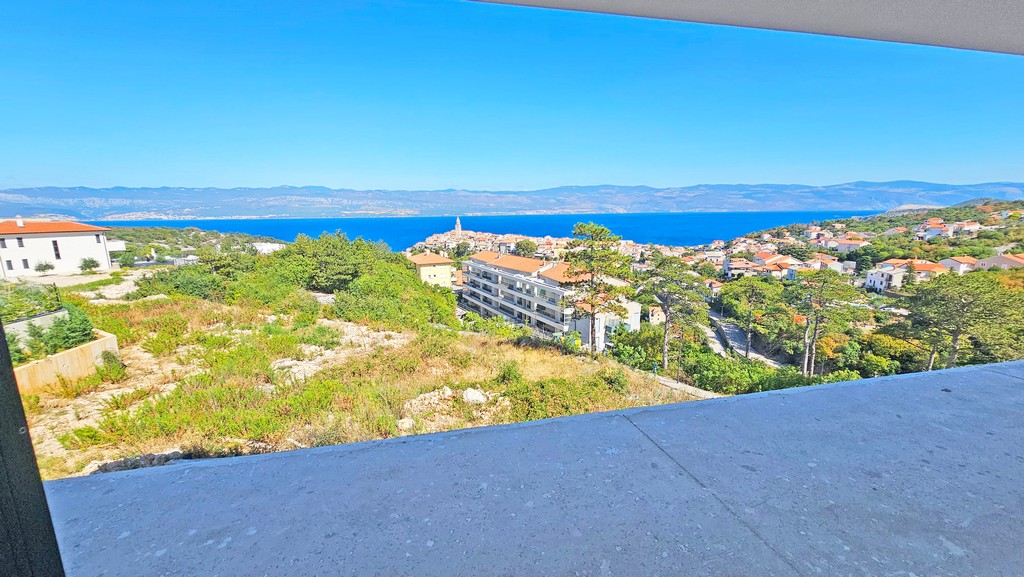 View from the terrace of the sea and the coastline