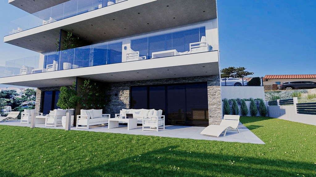 Garden with lounge on the ground floor